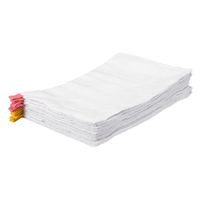 【アウトレット】リサイクルコットンを使用したぞうきん ループ付き 1セット（1パック（10枚入）×10） プラテック アスクル限定 オリジナル