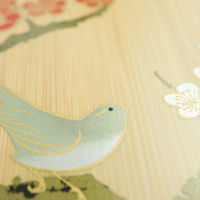 呉竹 書道/硯箱セット 竹製 梅に鶯蒔絵 KB717-900 1個（直送品）