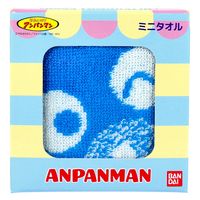 日繊商工 アンパンマン ミニタオル ばいきんまんブルー 約25×25cm 1枚入 AP24051B 1箱(1枚)（直送品）