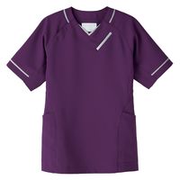 MONTBLANC（モンブラン） スクラブ 兼用 半袖 パープル／ライトグレー S MS006-5391 1枚（直送品）