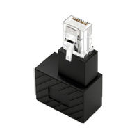 エアリア LAN角度変換アダプター 中町2丁目 カテゴリー6A対応 AR-LL2 1個