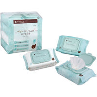 オオサキメディカル dacco ベビーおしりふき ふた付 おでかけ用 厚手 1セット（1個（24枚入）×8）