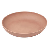 木目ラウンドディッシュプレート(L) ブラウン 1セット（1枚×2） LAKOLE/ラコレ