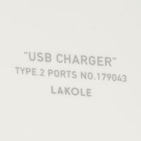 ACアダプター1USB+1C アイボリー LAKOLE/ラコレ