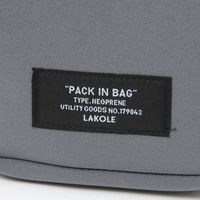 ネオプレーンスクエアポーチ グレー LAKOLE/ラコレ