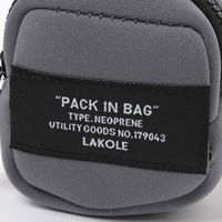 ネオプレーンカラビナポーチ グレー LAKOLE/ラコレ