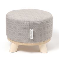 ファブリックスツール（ワッフル） グレー LAKOLE/ラコレ