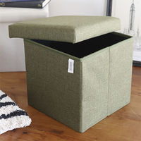 ストレージスツール（スクエア） グリーン LAKOLE/ラコレ