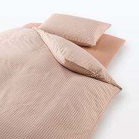 無印良品 再生ポリエステル 乾きやすい 敷ふとんカバー １００×２００‐２１０ｃｍ用 ピンク 良品計画