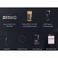 Fenix 充電式LEDライト E18R V2.0 E18RV20 1個 595-2961（直送品）