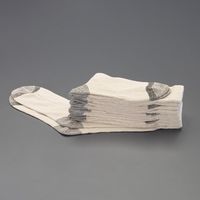 エスコ 24ー27cm 靴下(純綿/5足) EA354VA-5A 1セット(6足)（直送品）