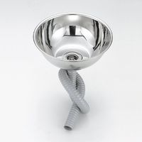 エスコ φ357x126mm 丸型シンク(ステンレス製) EA468EA-3B 1個（直送品）