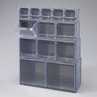 エスコ 600x133x132mm/5列 マルチストール(クリスタル) EA957AA-2 1セット(2個)（直送品）