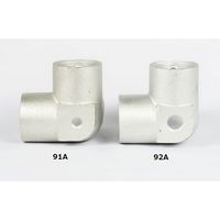 エスコ M12 キャスター取付用金具(50kgタイプ/コーナー型) EA948TF-91A 1セット(2個)（直送品）