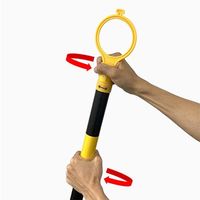 エスコ 1.3ー2.2m 伸縮ガードバー(黄/黒ー4本) EA983FV-190 1組（直送品）