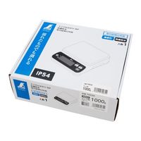 エスコ 1000g(0.5g) 防水・防塵デジタルはかり EA715SF-1 1台（直送品）