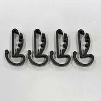 エスコ ヘッドライトベルトクリップ(ヘルメット用/4個) EA758CW-60A 1セット(8セット)（直送品）