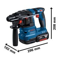 エスコ DC18.0V ハンマードリル(充電式) EA810GS-3A 1台（直送品）