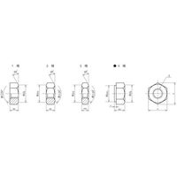 トラスコ中山 TRUSCO 六角ナット1種 三価白 ねじ寸法M6×1.00 10本入 少量パック Y810-0006 1袋(10個)（直送品）