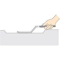 ツボサン ブライト900 ヴァリトM 平 200mm 荒目 柄付き クランク型 BRVR-21C 1本 570-4366（直送品）