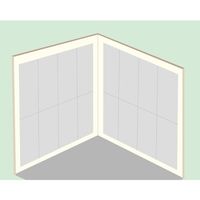 アイテック 光 吸音フェルト 1820×910×9 ホワイト KQFT9118-7 1枚 595-1673（直送品）