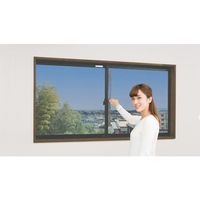 ノムラテック 快適便利 ファスナー付で窓の開閉ラクラク窓用アミ戸 Mサイズ N-2051 1個 682-8328（直送品）