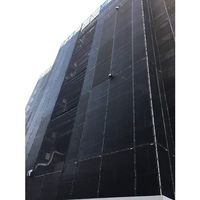 トラスコ中山 TRUSCO 防炎2類 防炎メッシュシートエコノミー 3.6mX5.4m ブラック BM3654-BK 1枚 666-1440（直送品）