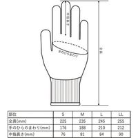 丸五 MARUGO 耐切創甲ガード手袋 まもるくんCR#990 M MAMORU990-BK/YE-M 1双 667-1076（直送品）