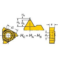 SANDVIK コロスレッド266 ねじ切り加工用チップ(330) 1020 266RL-22WH01A045M 1セット(10個)（直送品）