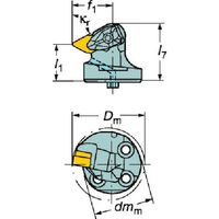 サンドビック SANDVIK コロターンSL コロターンRC用カッティングヘッド(410) 570-DDXNL-80-15 1個（直送品）