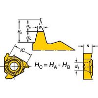 SANDVIK コロスレッド266 ねじ切り加工用チップ(330) 1135 266LG-16TR01F150E 1セット(10個)（直送品）