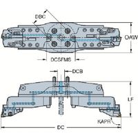 サンドビック SANDVIK コロボア820XL(530) 820-780SP18 1個 825-0735（直送品）