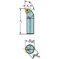 サンドビック SANDVIK コロターン111 ポジチップ用ボーリングバイト(480) A12M-SWLPL 04-R 1本（直送品）