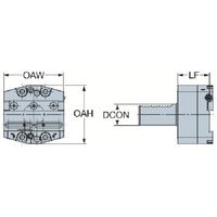 サンドビック SANDVIK ブレードアダプタ(410) APBA-L-VDI50-25-HP 1個 612-5051（直送品）