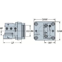 サンドビック SANDVIK ブレードアダプタ(550) APBL-OK55A-21-HP 1個 825-1497（直送品）