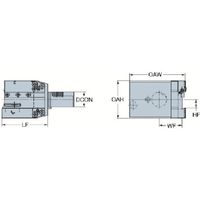 サンドビック SANDVIK ブレードアダプタ(550) APBR-MZ40X-25-HP-ET 1個 825-1539（直送品）