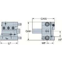 サンドビック SANDVIK ブレードアダプタ(550) APBR-NA44A-21-HP 1個 825-1543（直送品）