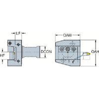 サンドビック SANDVIK VDIブレードアダプタ(410) ASHA-L-VDI50-25-HP 1個 566-4799（直送品）