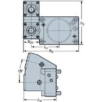 サンドビック SANDVIK コロマントキャプト 手動クランプホルダ(550) C4-TLE-BT65A-TT 1個 567-2643（直送品）