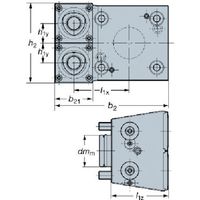 サンドビック SANDVIK コロマントキャプト 手動クランプホルダ(550) C4-TLE-BT65A-YT 1個 567-2651（直送品）