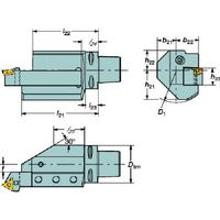 サンドビック SANDVIK シャンクアダプタ(410) C3-ASHR-18085-12 1個 566-6546（直送品）