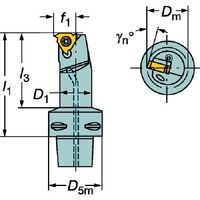 サンドビック SANDVIK コロスレッド266ホルダ(410) C4-266RKF-15065-22 1個 566-8085（直送品）