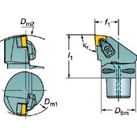 SANDVIK コロマントキャプト セラミックチップ用カッティングヘッド(410) C4-CCLNL-27050-12-4 1個（直送品）
