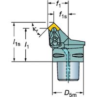 SANDVIK コロマントキャプトコロターンRCセラミックチップカッティングヘッド(410) C4-DSSNL-27042-12-2 1個（直送品）