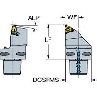 サンドビック SANDVIK コロスレッド266カッティングヘッド(410) C5-266RFAZ26065-16 1個 567-3551（直送品）