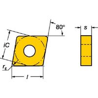 サンドビック SANDVIK TーMax P 旋削用ネガチップ(110) 2015 CNMG 12 04 16-MM 1セット(10個)（直送品）