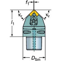 SANDVIK コロマントキャプトコロターンRCセラミックチップカッティングヘッド(410) C5-DSDNN-00060-12-2 1個（直送品）