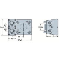 サンドビック SANDVIK コロマントキャプト 機械対応型クランプユニット(550) C5-TLE-OK60B-YT 1個（直送品）