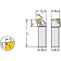サンドビック SANDVIK TーMax P ネガチップ用カートリッジ(470) PSKNR 25CA-19 1本 573-1445（直送品）