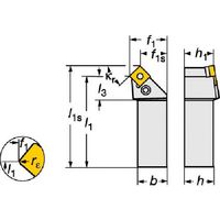 サンドビック SANDVIK TーMax P ネガチップ用シャンクバイト(210) PSRNL 1212F 09 1本 573-1488（直送品）